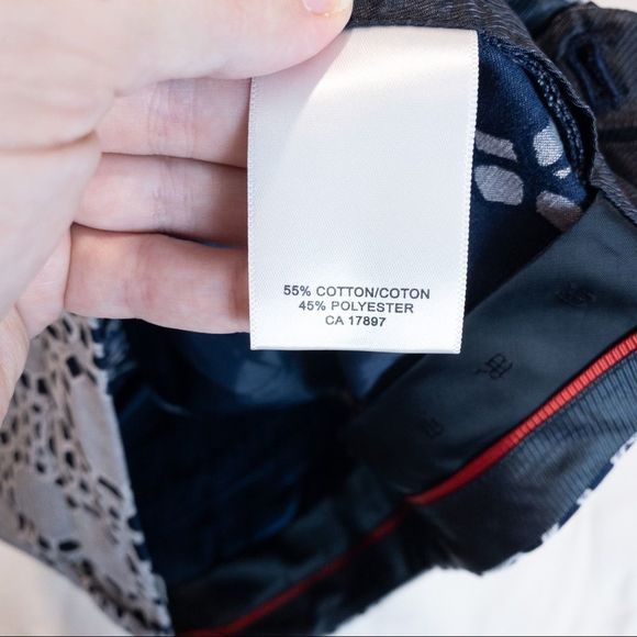 Banana Republic Navy & Grey Circle Motif Shorts - Size 4 - Picture 2 of 5